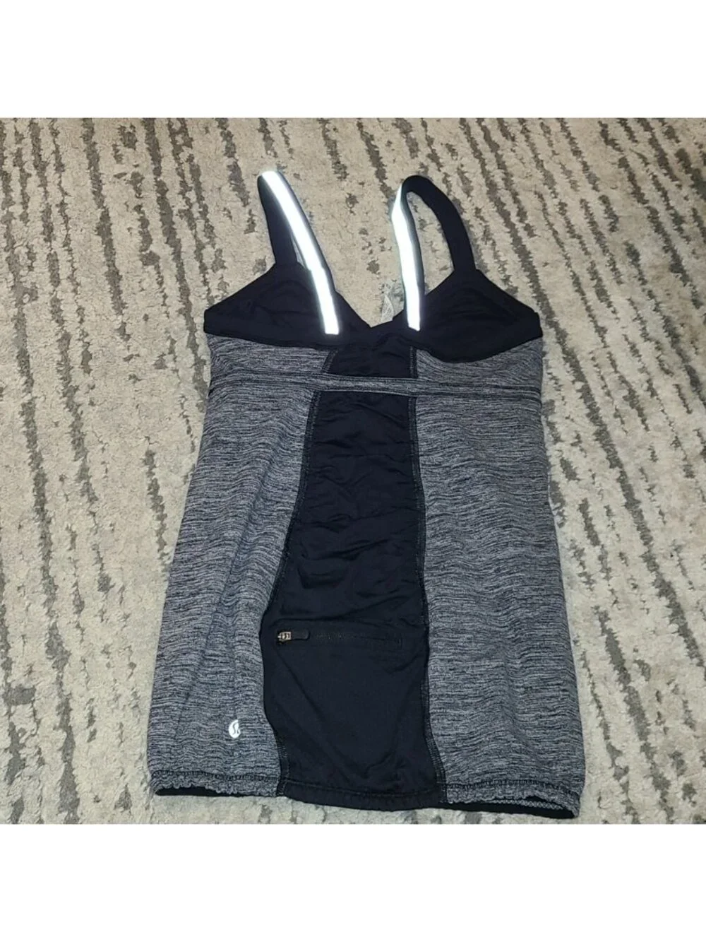 Lululemon Heathered Black Light Up Tank